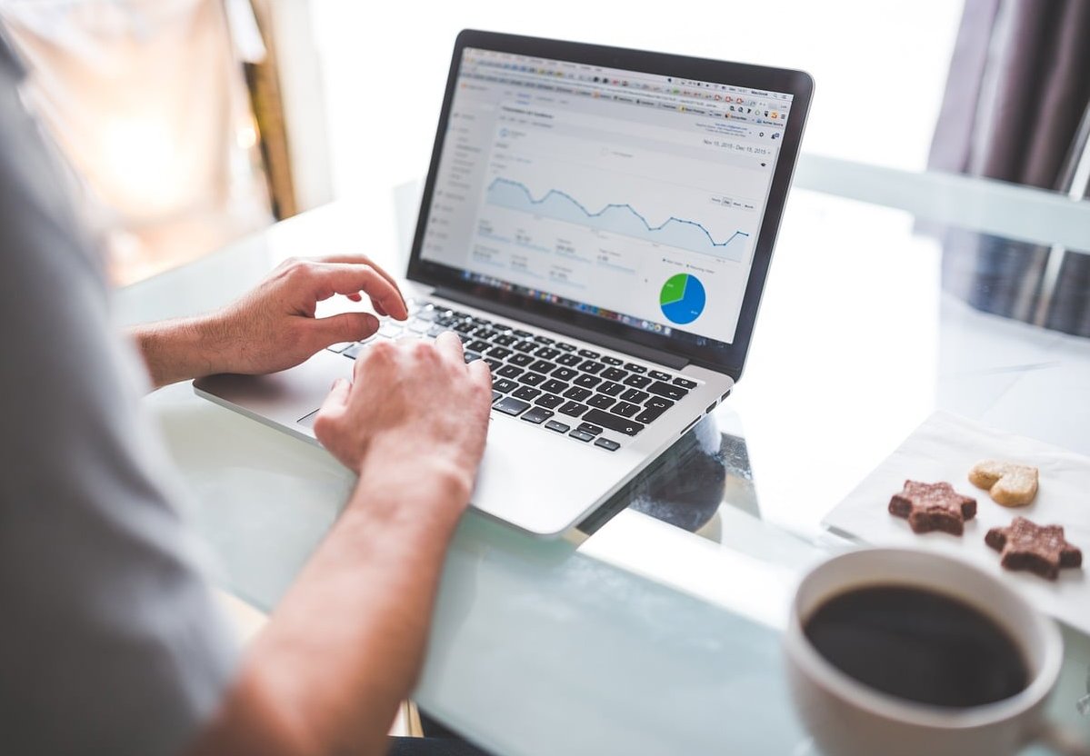 analytics dashboard laptop