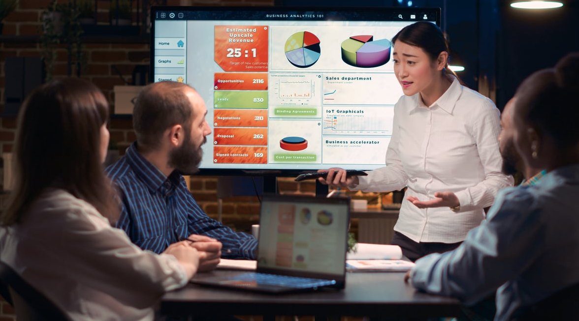 analytics dashboard laptop