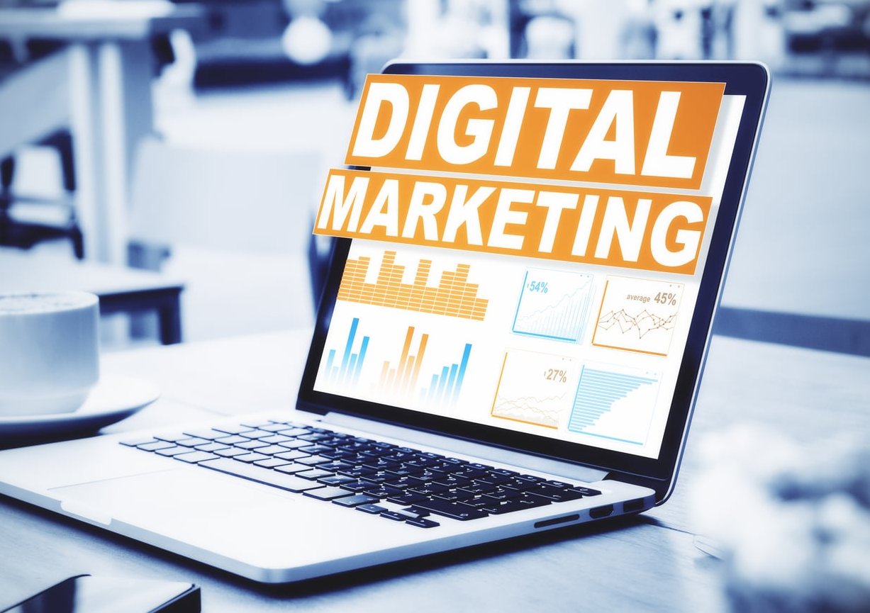 marketing dashboard laptop